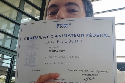 Rudy nouveau diplomé du club