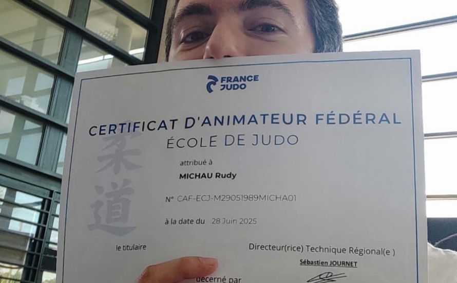 Rudy nouveau diplomé du club